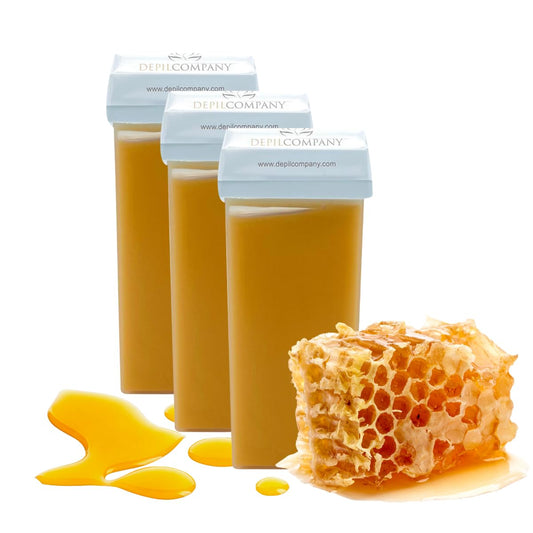 Depilcompany Roll-On Honey Wax - Warm Roll-On Depilatory Wax for Smooth Hair Removal - Soft Wax - Single-Use - Hygienic - Made in Spain - 3.53 oz (3 Beauty and Personal Care DEPILCOMPANY
