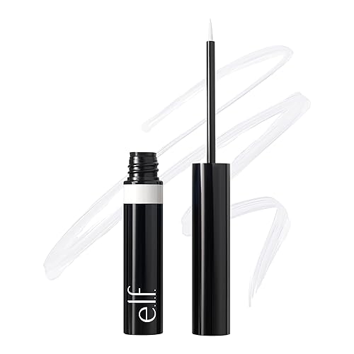 e.l.f. H2O Proof Inkwell Eyeliner Pen, High-pigment, Waterproof Liquid Eyeliner, Delivers A Matte Finish, Vegan , White Out Beauty & Personal Care e.l.f.