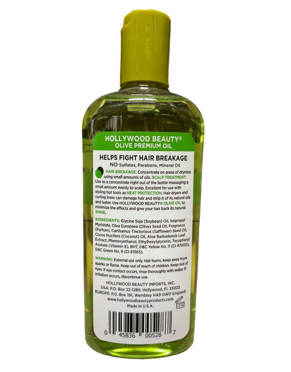 Hollywood Beauty Olive Oil ScalpTreatment, 8 oz (Pack of 4) Beauty & Personal Care Hollywood Beauty