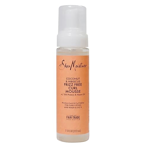 SheaMoisture SHEA MOISTURE Sheamoisture Coconut & Hibiscus Frizz-free Curl Mousse - 7.5 Fl Oz,7.5 Oz (290612 ) Beauty & Personal Care SheaMoisture