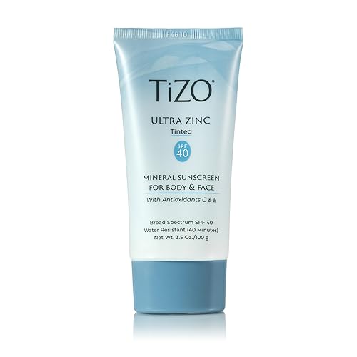 TIZO Ultra Zinc Body Face Sunscreen Tinted SPF 40, 3.5 oz Beauty & Personal Care TIZO
