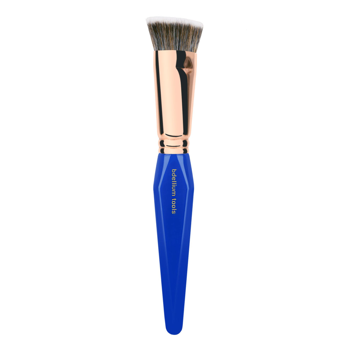 Bdellium Tools Professional Makeup Brush - Golden Triangle 987 Flat Top Face Blending - With All Vegan and Soft Synthetic Fibers, For Buffing Out