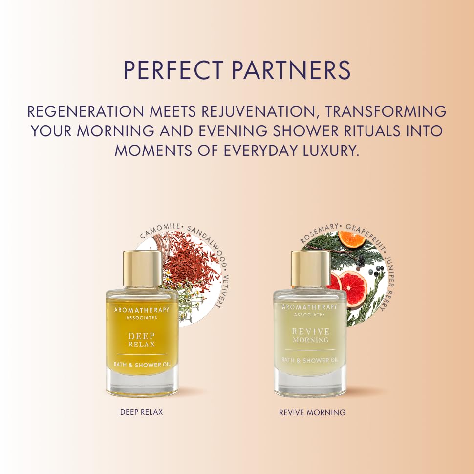 Aromatherapy Associates Perfect Partners Gift Set. 2 Premium Bath and Shower Oils (0.3 fl oz each) in Decorative Gift Box. Includes Deep Relax Beauty and Personal Care Aromatherapy Associates