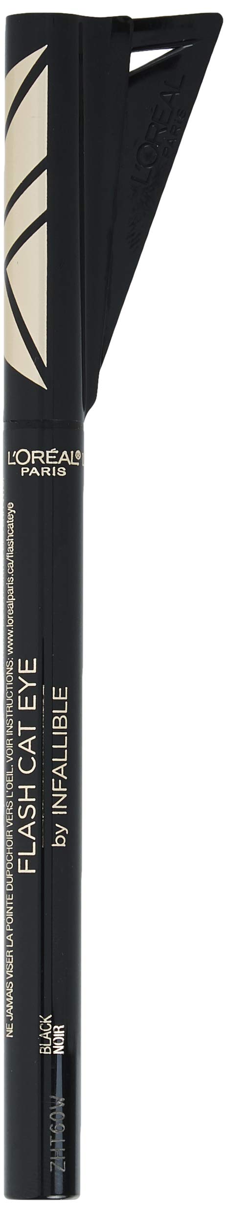 L'Oreal Paris Makeup Infallible Flash Cat Eye Waterproof Liquid Eyeliner, Black, 0.44 oz. Beauty & Personal Care L'Oreal Paris