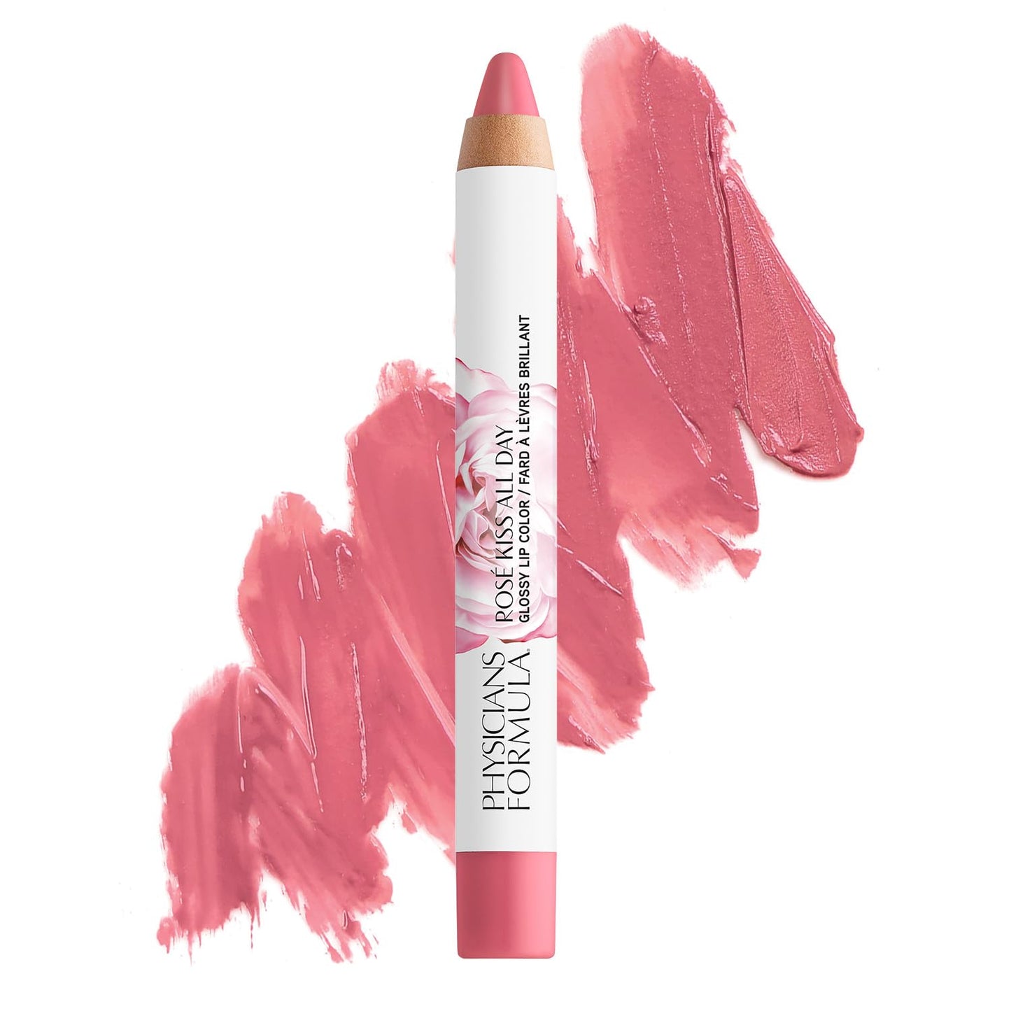 Physicians Formula Rosé Kiss All Day Glossy Lipstick Lip Color Makeup, Pink Blind Date | Dermatologist Tested, Clinicially Tested Beauty & Personal Care Physicians Formula