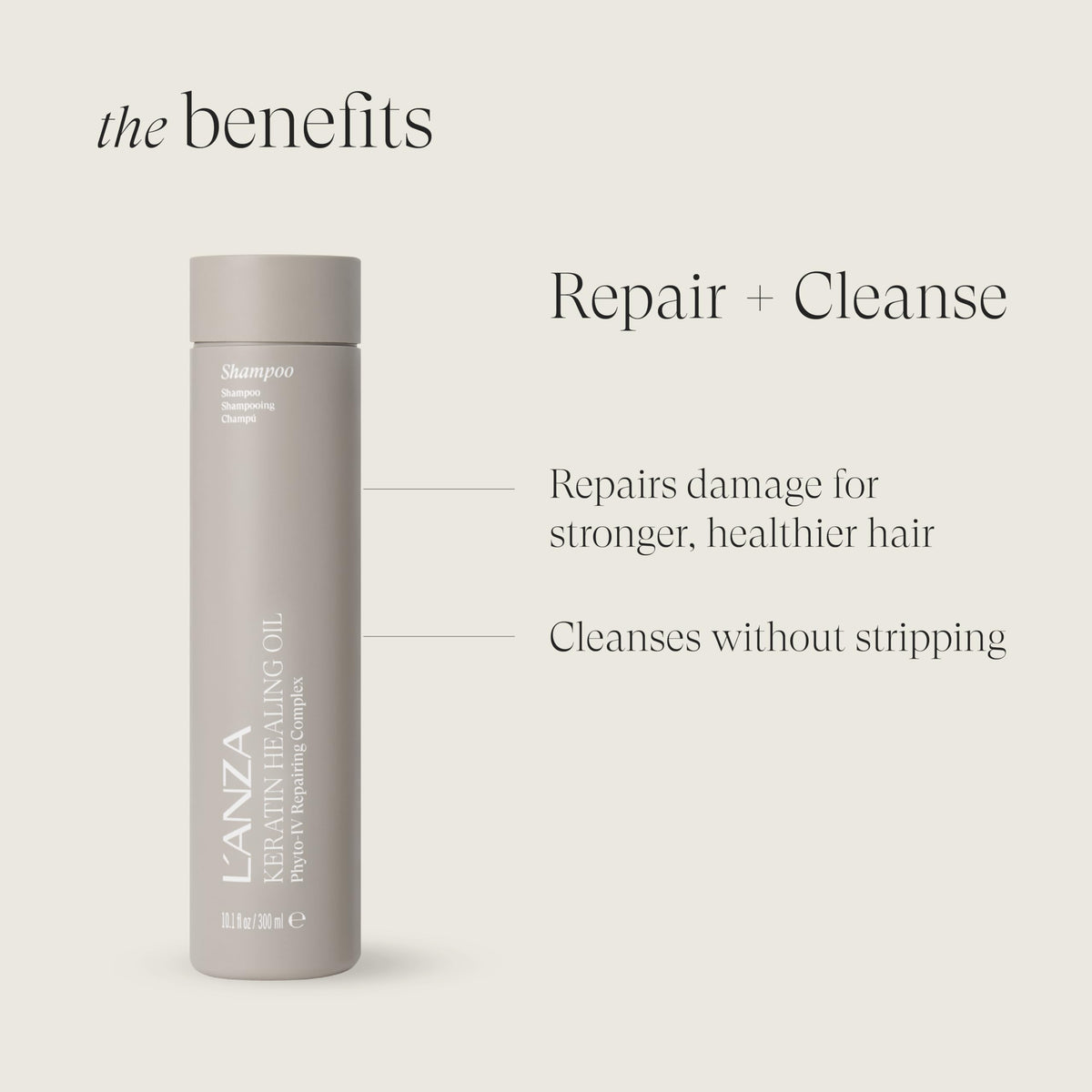 L'ANZA Keratin Healing Oil Shampoo Hydrating Cleanse, Boosts Softness, Adds Lustrous Shine, Anti-Frizz, Color Safe, Strengthening Anti-Humidity Beauty & Personal Care L’ANZA