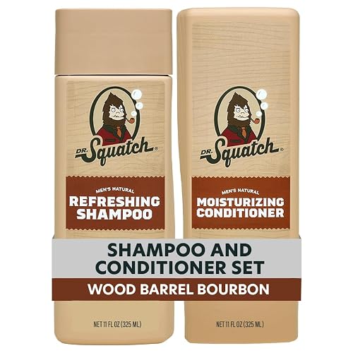Dr. Squatch Men's Natural Shampoo and Conditioner Set - Sulfate & Paraben Free Natural Shampoo and Conditioner for Men - Scalp Nourishing Formula Beauty & Personal Care Dr. Squatch