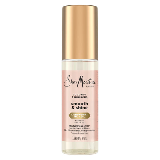 Shea Moisture Coconut & Hibiscus Smooth & Shine Oil Coconut & Hibiscus Softens And Hydrates Hair With Manketti And Coconut Oil For A Lightweight Beauty and Personal Care Shea Moisture Default Title