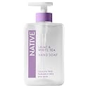 Native Liquid Hand Soap, Lilac & White Tea Scent, Non-Drying Formula for Soft, Smooth Hands, Made with Plant-Based Cleansers, Sulfate & Paraben Free Beauty & Personal Care Native
