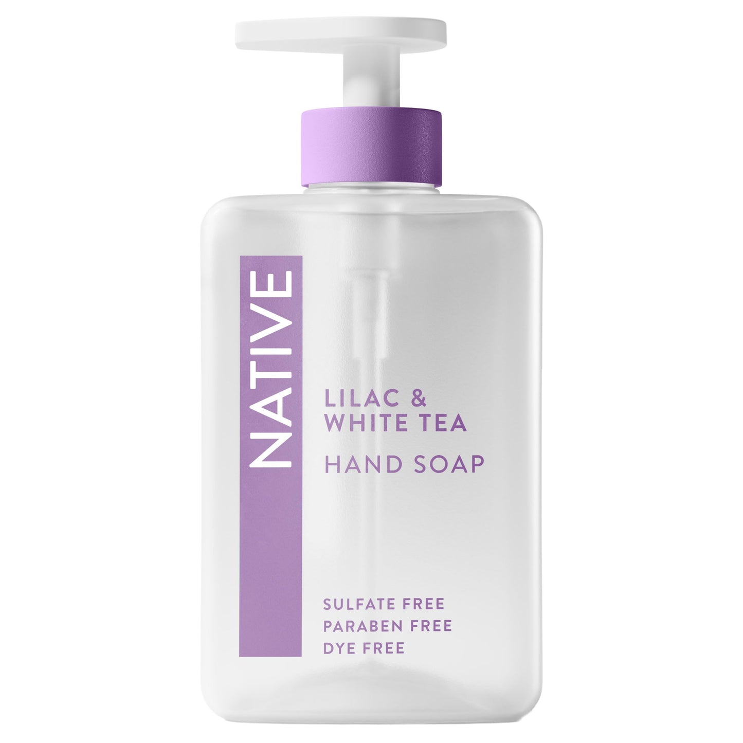 Native Liquid Hand Soap, Lilac & White Tea Scent, Non-Drying Formula for Soft, Smooth Hands, Made with Plant-Based Cleansers, Sulfate & Paraben Free Beauty & Personal Care Native