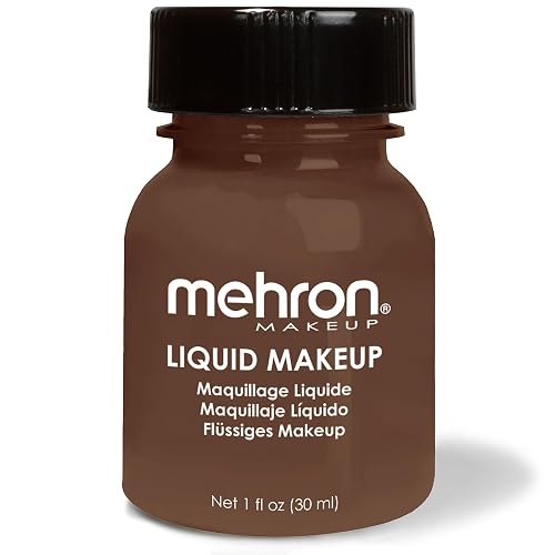 Mehron Makeup Liquid Makeup | Face Paint and Body Paint Perfect for Halloween, Cosplay I Air Brush Compatible Body Paint (1 oz) (Sable Brown) Beauty & Personal Care Mehron