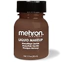Mehron Makeup Liquid Makeup | Face Paint and Body Paint Perfect for Halloween, Cosplay I Air Brush Compatible Body Paint (1 oz) (Sable Brown) Beauty & Personal Care Mehron