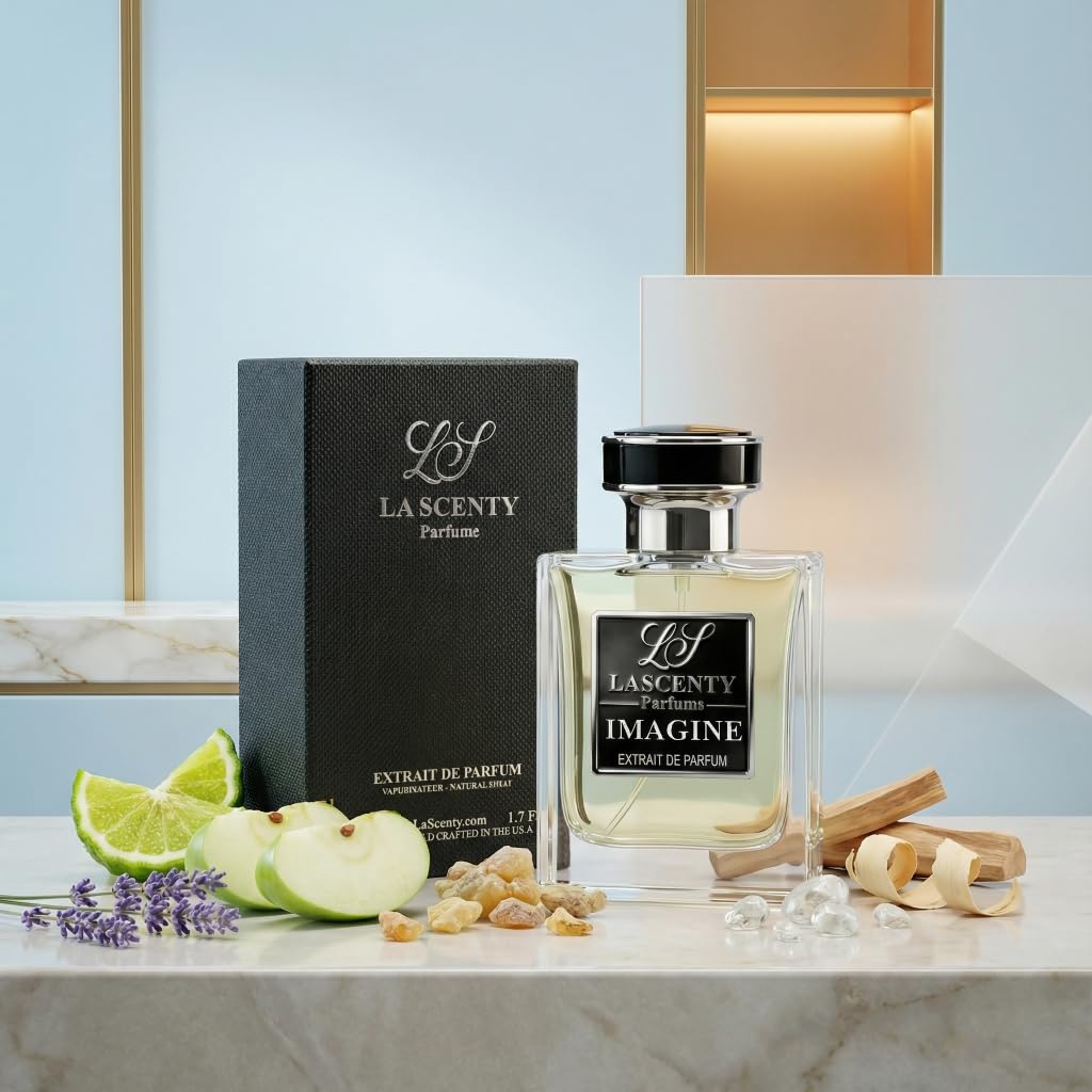LaScenty IMAGINE Inspired by Imagination Unisex Perfume for women and Cologne for men | Extrait de Parfum | Long-Lasting Citrus Aromatic Amber Scent | Beauty & Personal Care LaScenty