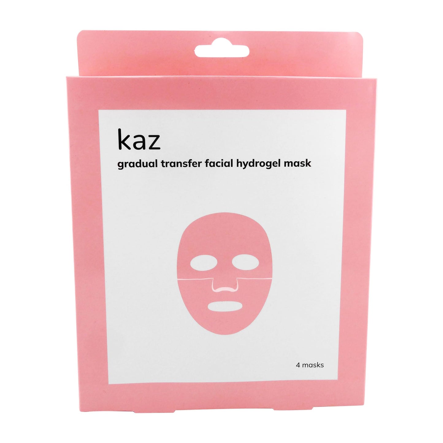 Waxness Kaz Gradual Transfer Facial Hydrogel Mask Hydrating Face Mask with Hyaluronic Acid & Niacinamide 1.05 oz (30 g), 4 Pack - Professional Skin Beauty and Personal Care Waxness