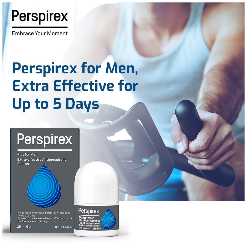 Perspirex Plus Men’s Deodorant Antiperspirant - Clinical Strength Deodorant for Men with Excessive Sweating - High Performance, Long-Lasting Beauty and Personal Care PERSPIREX