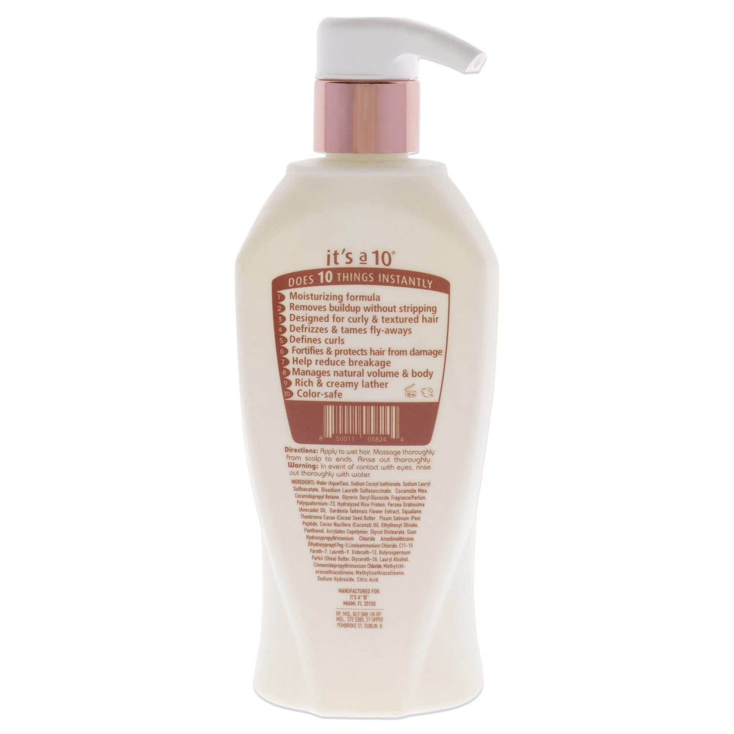 Its A 10 Coily Miracle Hydrating Shampoo Unisex Shampoo 10 oz Beauty & Personal Care It's a 10 Haircare