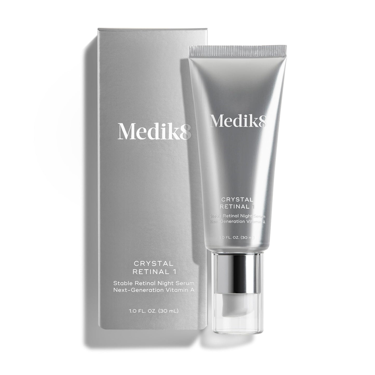 Medik8 Crystal Retinal 1 - Firming, Advanced Skin Retinaldehyde Face Serum - Night Serum with Hyaluronic Acid and Vitamin E - Gluten Free - 1 oz Beauty & Personal Care Medik8