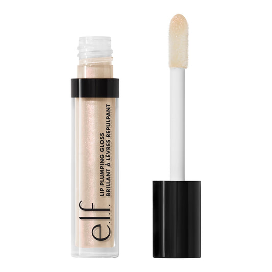 e.l.f. Lip Plumping Gloss, High-Shine Sheer Color, Hydrates & Creates Fuller Lips With Vitamin E, Vegan & Cruelty-Free, Pink Sugar, 0.1 Fl Oz Beauty & Personal Care e.l.f.