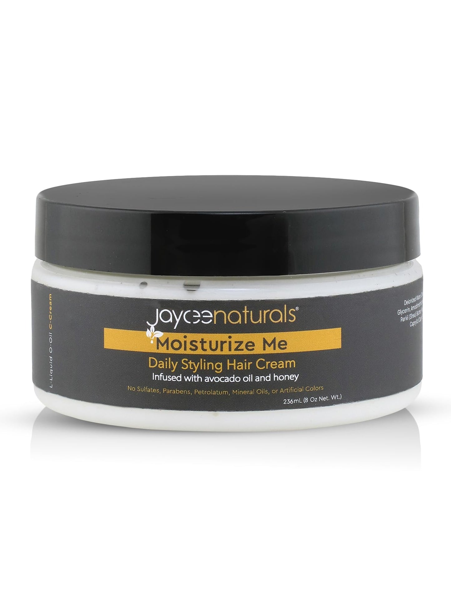 Jaycee Naturals Moisturize Me Daily Styling Hair Cream with Avocado Oil, Honey, and Shea Butter to Tame Frizz, Deep Condition, and Lock in Moisture Beauty & Personal Care Jaycee Naturals