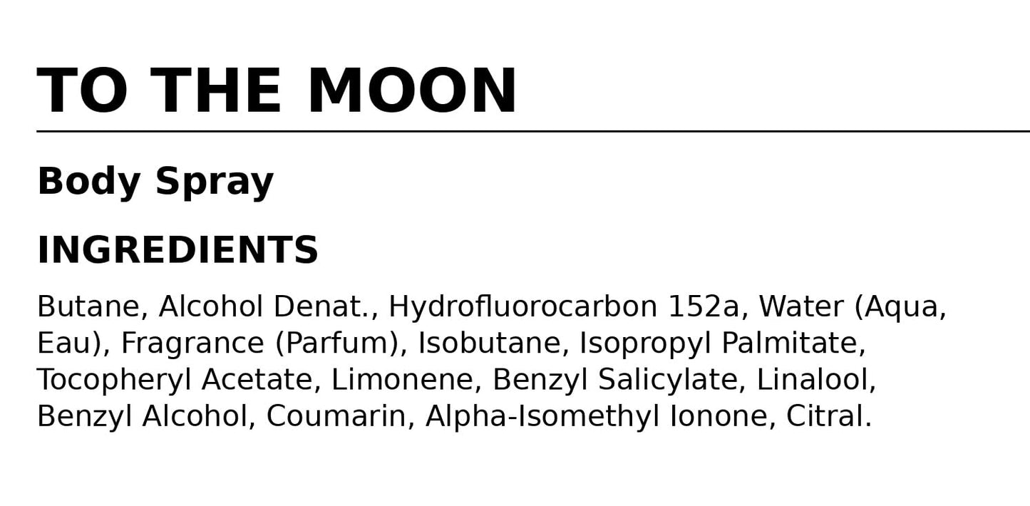 Bath & Body Works To The Moon Body Spray - Amber Vanilla Night Bloom Mist Beauty & Personal Care Bath & Body Works