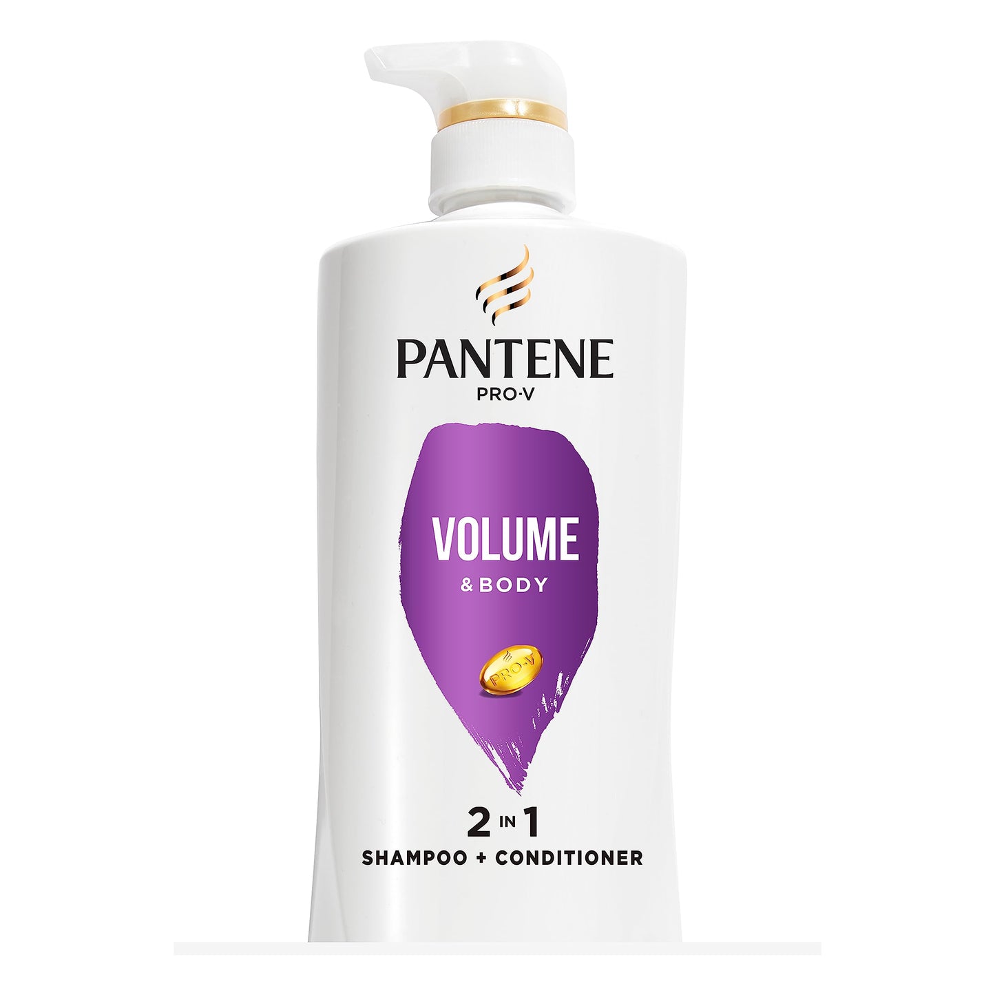 Pantene Pro-V Volume & Body 2 in 1 Shampoo & Conditioner,17.9 fl oz Pump Bottle Beauty & Personal Care Pantene