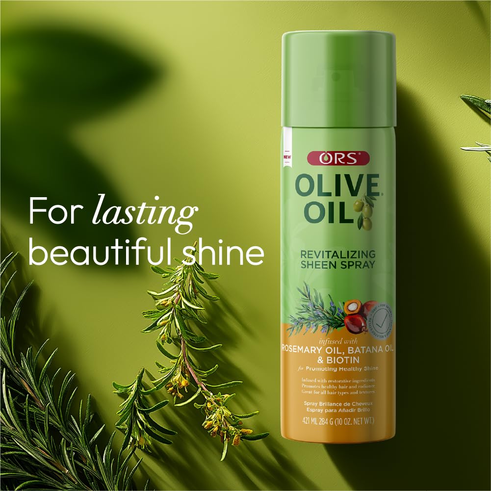 ORS Olive Oil Revitalizing Sheen Spray with Rosemary, Batana & Biotin Oil 10 Ounces Beauty & Personal Care ORS