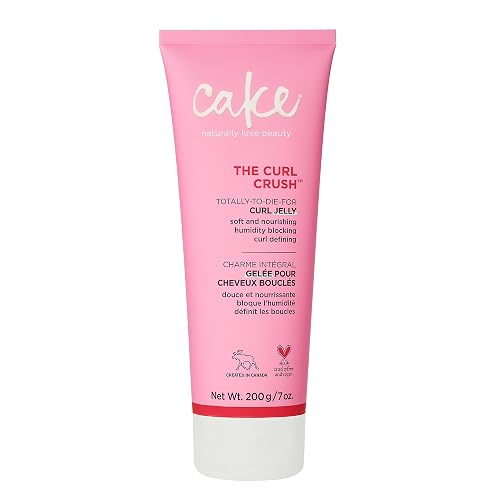 Cake Beauty Curl Jelly, The Curl Crush - Moisturizes & Nourishes Curls - Lightweight for Soft Hold & Shiny Finish - Humidity Blocking For Frizz Beauty & Personal Care Cake Beauty