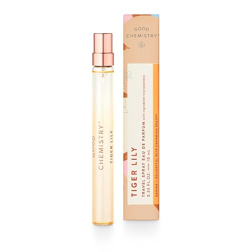 Good Chemistry Tiger Lily Travel Spray 0.33 fl oz - Long-Lasting On-the-Go Perfume with Orange Flower, Vanilla, & Amber - Charming, Clean & Vegan Beauty & Personal Care Good Chemistry