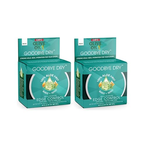 ORS Goodbye Dry Mega Moisture Edge Control Extra Firm Gel 2.25 oz - Pack of 2 Beauty & Personal Care ORS