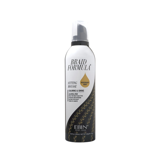 EBIN NEW YORK Braid Formula Setting Mousse (12.49 oz, Rosemary Mint + Biotin) Beauty & Personal Care EBIN NEW YORK