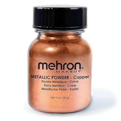 Mehron Metallic Powder Copper 1.0 oz Beauty & Personal Care Mehron
