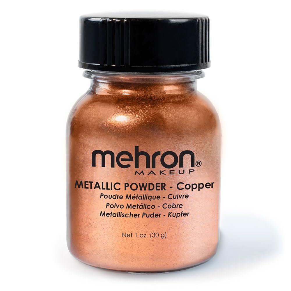 Mehron Metallic Powder Copper 1.0 oz Beauty & Personal Care Mehron