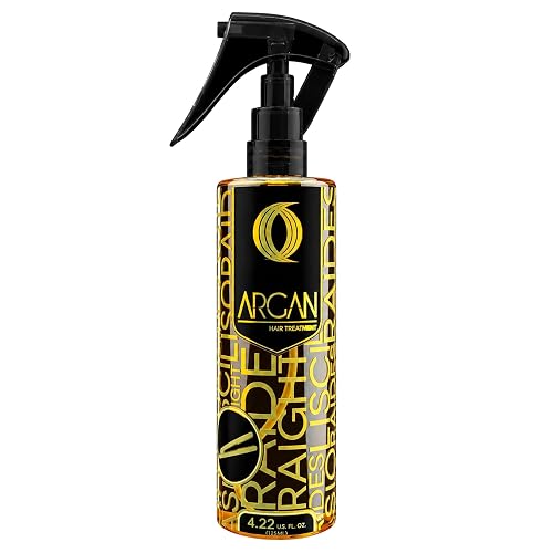 Argan Radiance Hair Treatment Spray with Moroccan Argan Oil - Leave-In Hair Shine & Anti-Frizz Spray, Heat Protectant for Dry Damaged Hair Beauty & Personal Care Five Brothers Products
