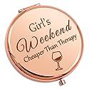 Girls Weekend Gift for Girls Getaway Compact Makeup Mirror Friendship Present Trip Gift for Teens Sister Best Friend Daughter Bachelorette Party Beauty & Personal Care Gevody