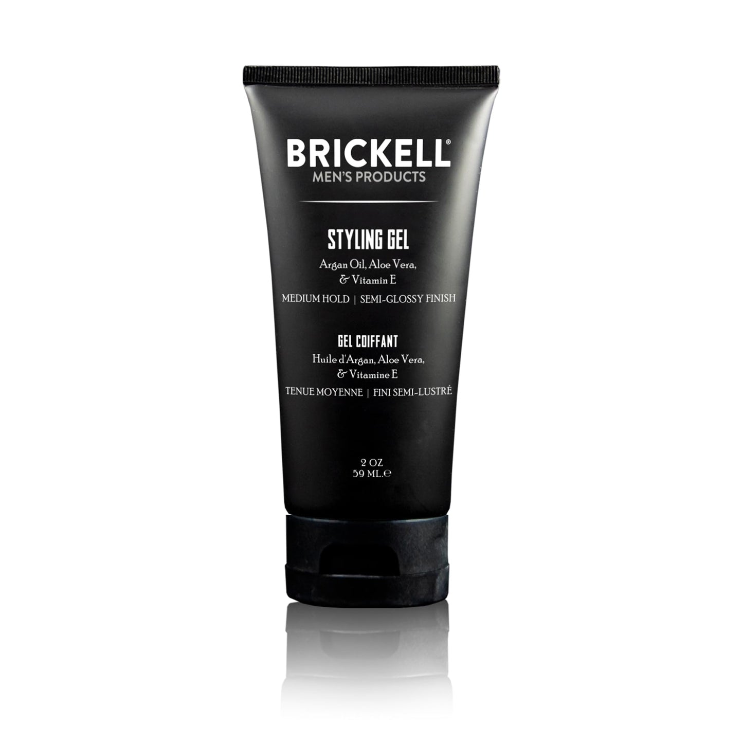 Brickell Men's Hair Styling Hair Gel For Men, Natural and Organic, All Day Hold for Glossy Style, Natural Scented, 2 Ounce Beauty & Personal Care Brickell Men's Products