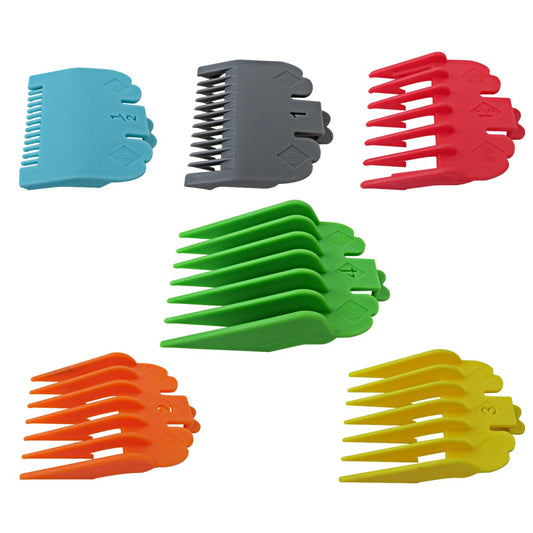 WELURE 6Pcs Clipper Guards Set Compatible for Wa-hl MC2 MC3 Multi-Purpose 79607 Clipper Models - Multi-Colored Beauty and Personal Care WELURE