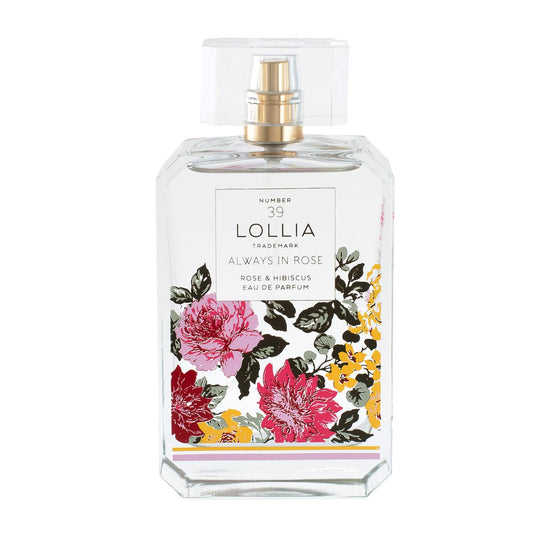 LOLLIA Always in Rose Eau de Parfum, 3.4 fl oz, Rose & Hibiscus Scented Perfume for Women, Classically Romantic & Unique Luxury Floral Fragrance Spray Beauty & Personal Care LOLLIA