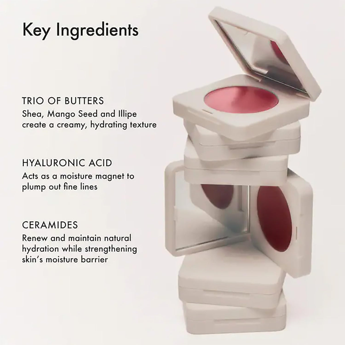 Summer Fridays Blush Butter Balm - Skincare-Infused Hydrating Cream Blush with Hyaluronic Acid, Ceramides, & Shea Butter for a Dewy Flush of Color -
