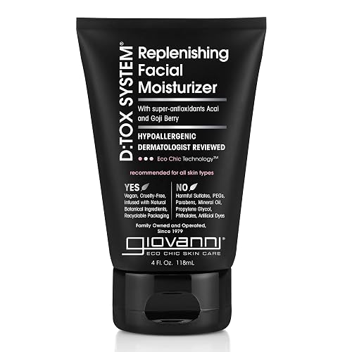GIOVANNI D:tox System Replenishing Facial Moisturize - Face Moisturizer, Contains Super Antioxidants Acai & Goji Berry, Helps to Prevent Dryness Beauty & Personal Care GIOVANNI