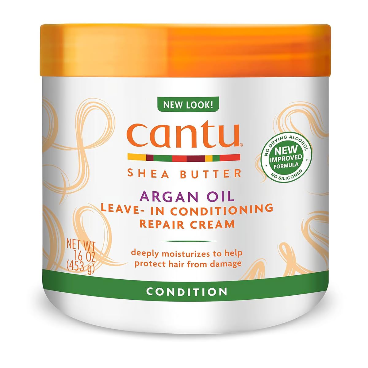 Cantu Argan Oil Leave in Conditioning Repair Cream, 16, 96 oz (Pack of 6) Beauty & Personal Care Cantu