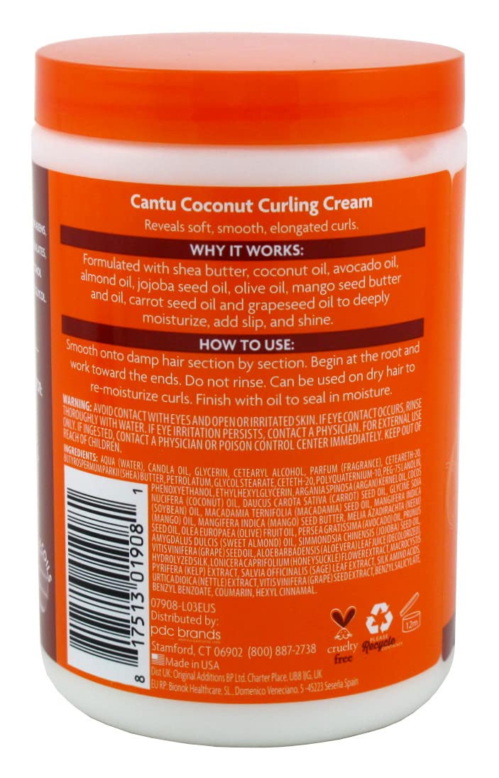 Cantu Shea Butter Coconut Curling Cream 25 Ounce (Pack of 3) Beauty & Personal Care Cantu