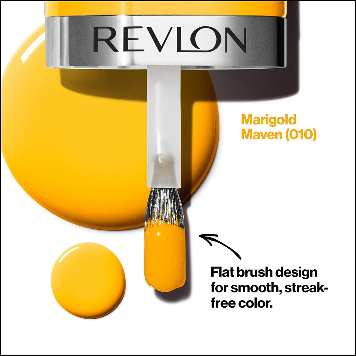 REVLON Ultra HD Snap Nail Color, Natural Rich Glossy Polish, 100% Vegan Formula, No Base or Top Coat Needed, 010 Marigold Maven, 0.27 fl oz Beauty & Personal Care REVLON