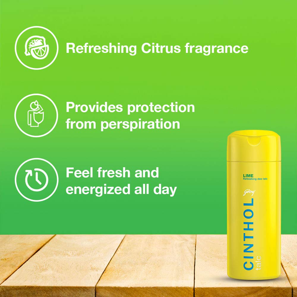 Cinthol Lime Refreshing deo Talc 300gm Beauty and Personal Care Cinthol