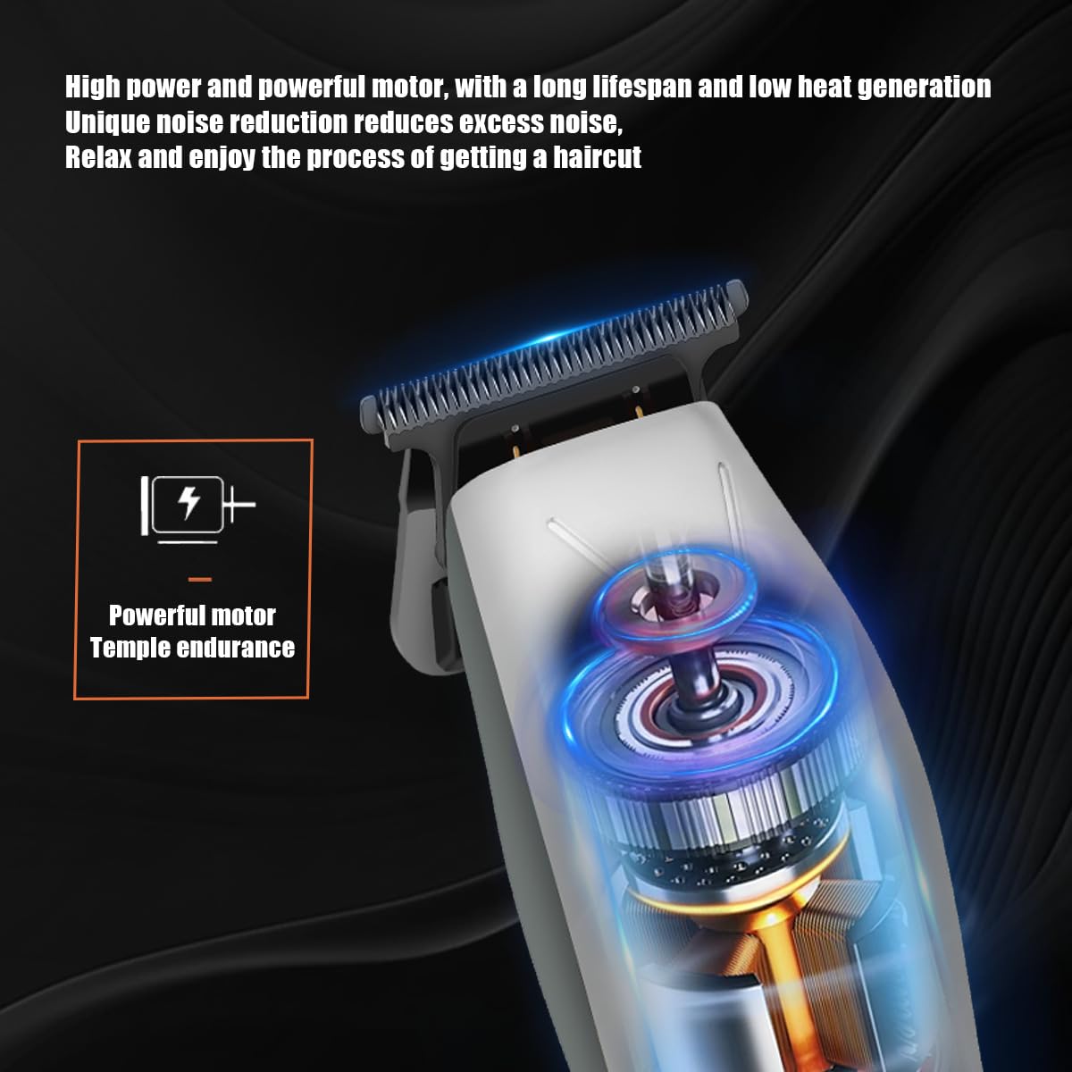 QDKVTNDJZ Men's Hair Clippers Professional Hair Trimmer Cordless Rechargeable Powerful Beard Trimmer Hair Cutting Grooming Tool,3 Limit Combs Beauty and Personal Care QDKVTNDJZ