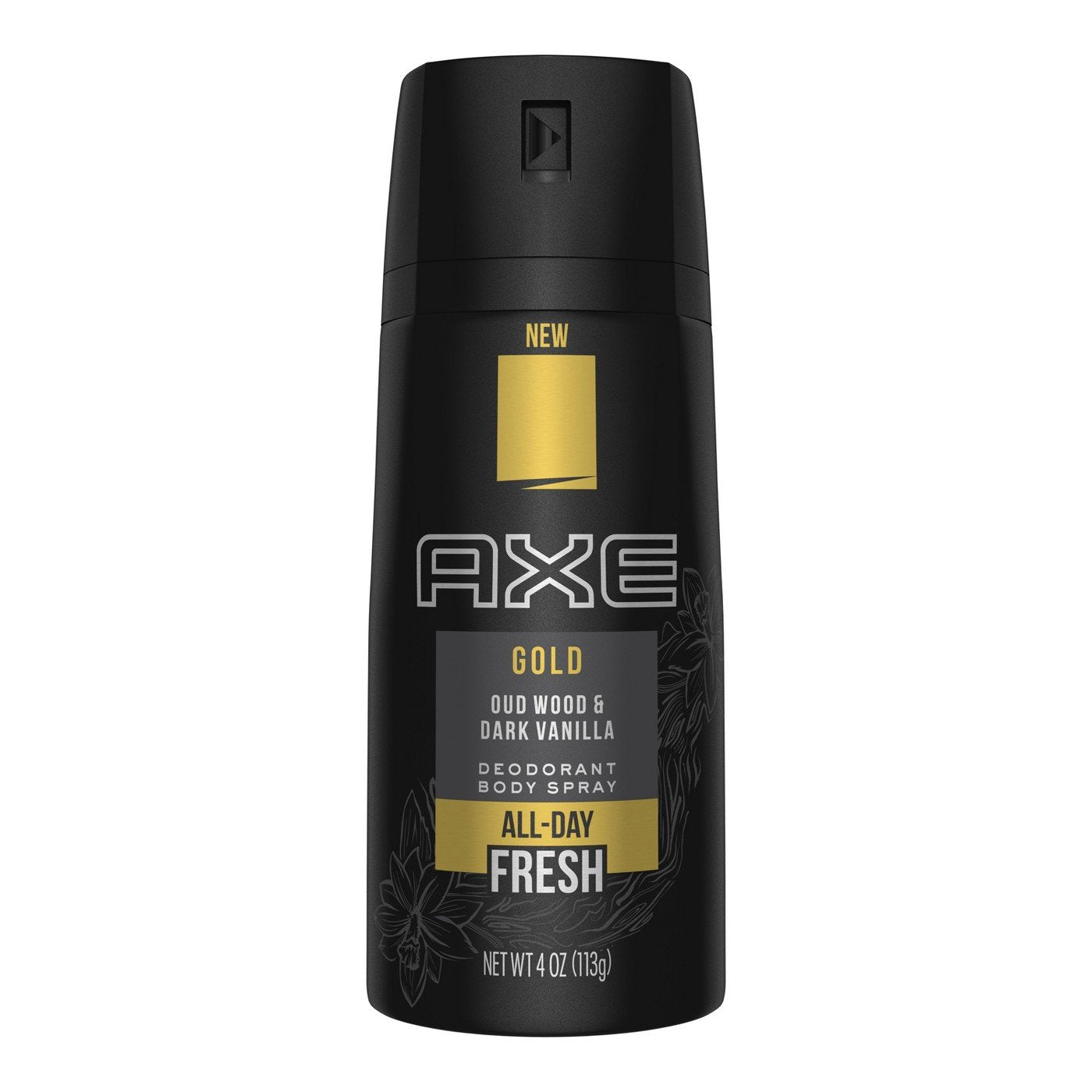 Axe Gold Oud Wood and Dark Vanilla Deodorant Body Spray 4.0 oz (Pack of 2) Beauty and Personal Care FIYY6VC