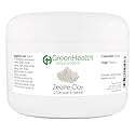 GreenHealth Zeolite Clay Powder 6 oz - 100% Pure & Natural | Detoxifying & Rejuvenating Face Mask, Deep Pore Cleanser & Body Detox Beauty & Personal Care GreenHealth