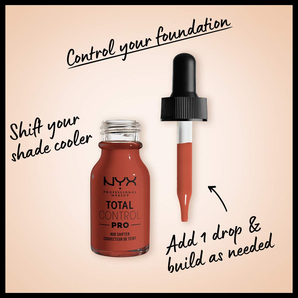 NYX PROFESSIONAL MAKEUP Total Control Pro Drop Foundation Hue Shifter, Cool Beauty & Personal Care NYX PROFESSIONAL MAKEUP