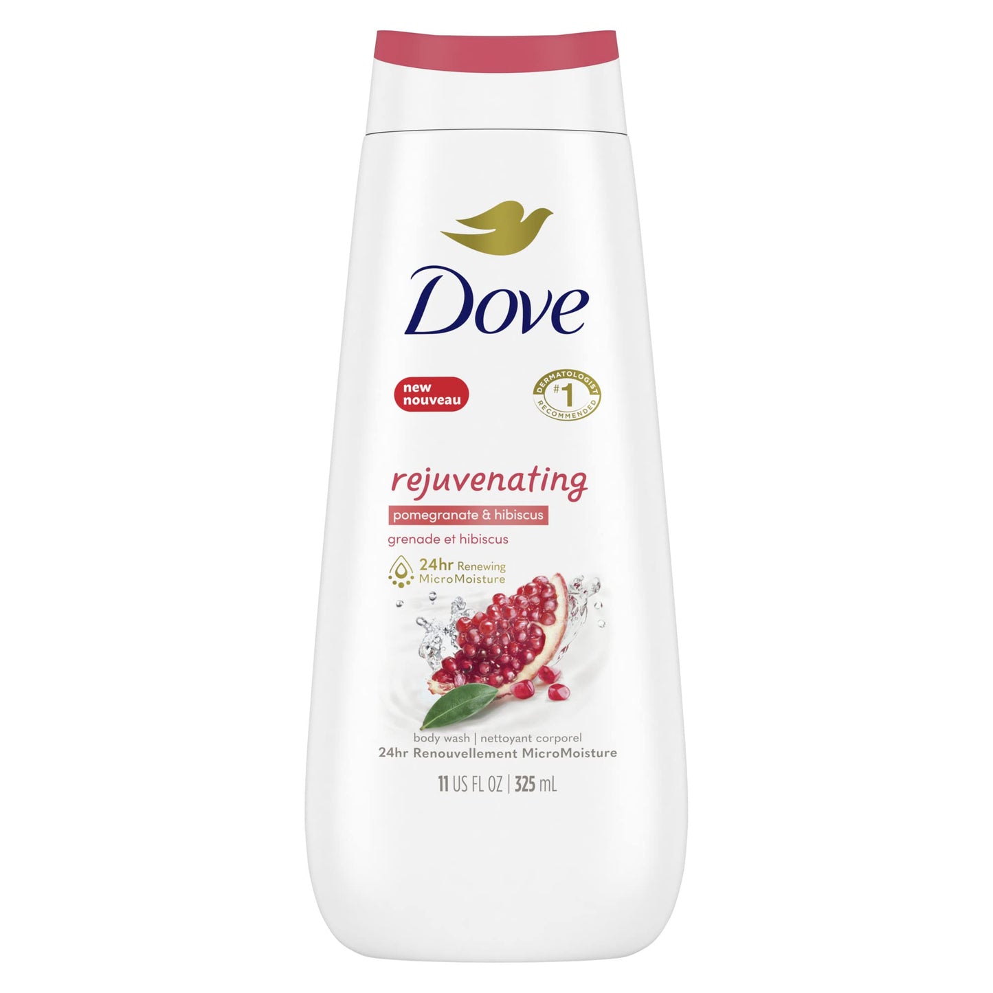 Dove Rejuvenating Body Wash for renewed, healthy-looking skin Pomegranate & Hibiscus gentle body cleanser nourishes and revives skin 325 ml Beauty & Personal Care Dove