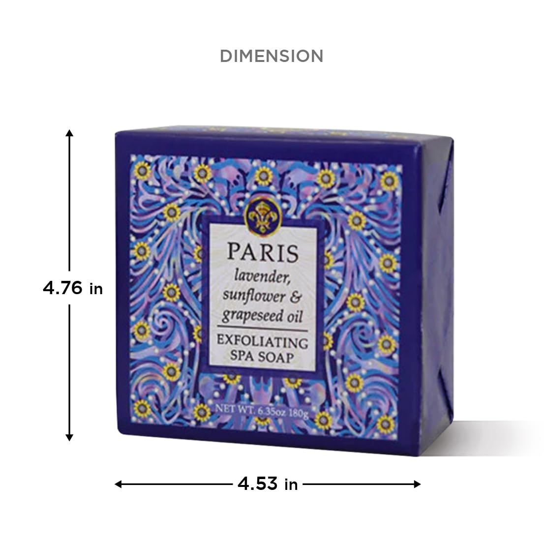 Greenwich Bay Trading Company Destination Collection: Paris (6.35oz Soap Square) Beauty & Personal Care Greenwich Bay Trading Company