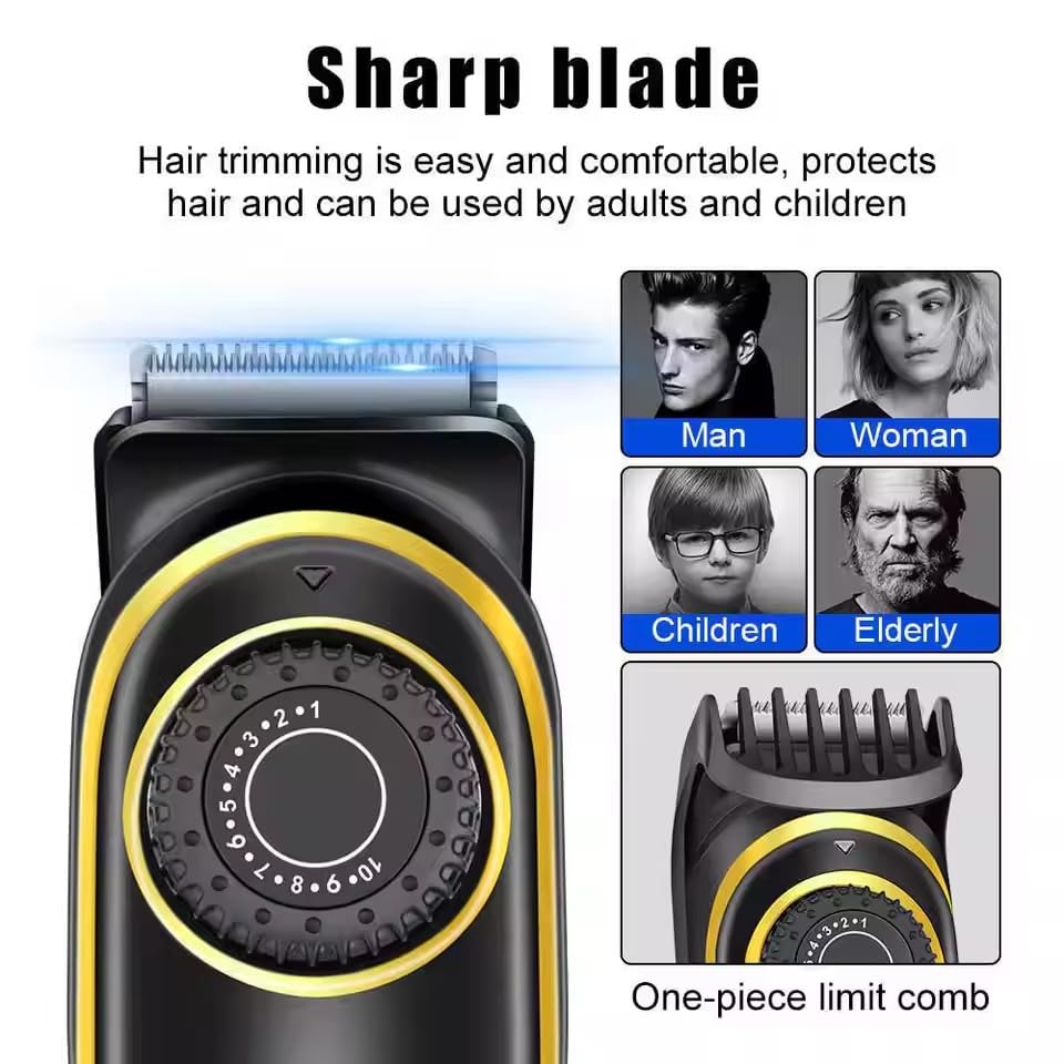QDKVTNDJZ Electric Hair Clippers 10 Gear Adjustable Professional Barber Hair Cutting Machine Wet and Dry Haircut Beard Trimmer Razor Beauty and Personal Care QDKVTNDJZ